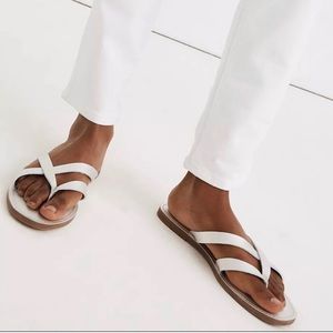 Madewell boardwalk silver sandals 7.5